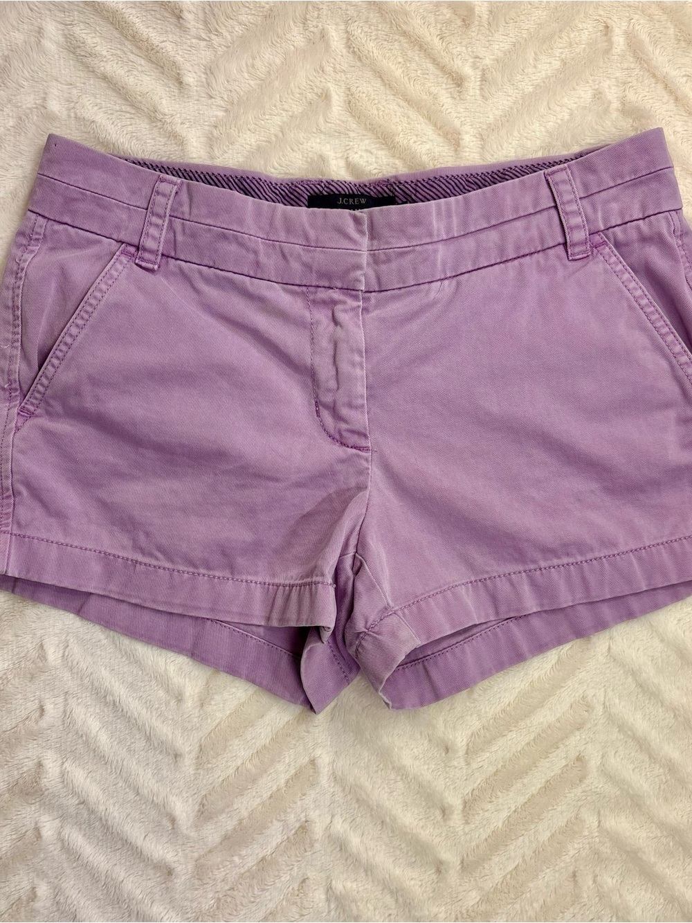 J. Crew Lavender Cotton Chino Bermuda Shorts